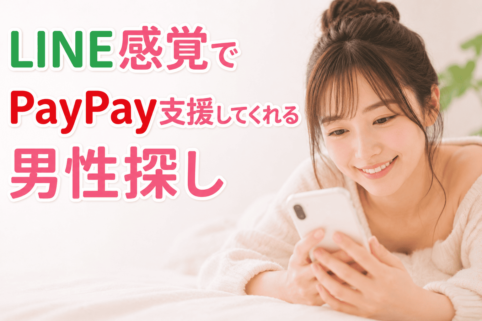 LINE感覚でPayPay支援してくれる男性探し